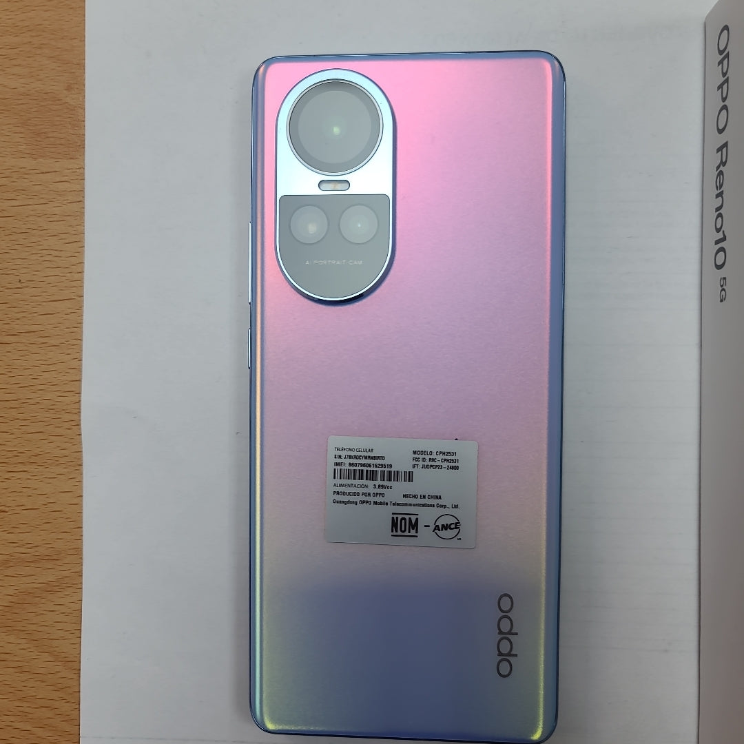 CELULAR OPPO  RENO 10 CPH2531 (2023) 256 GB 8 GB RAM (SEMINUEVO)