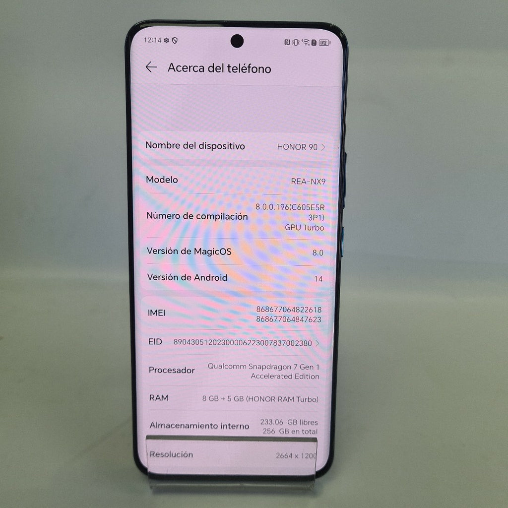 CELULAR HONOR 90 REA-NX9 (2023) 256 GB 8 GB RAM (SEMINUEVO)