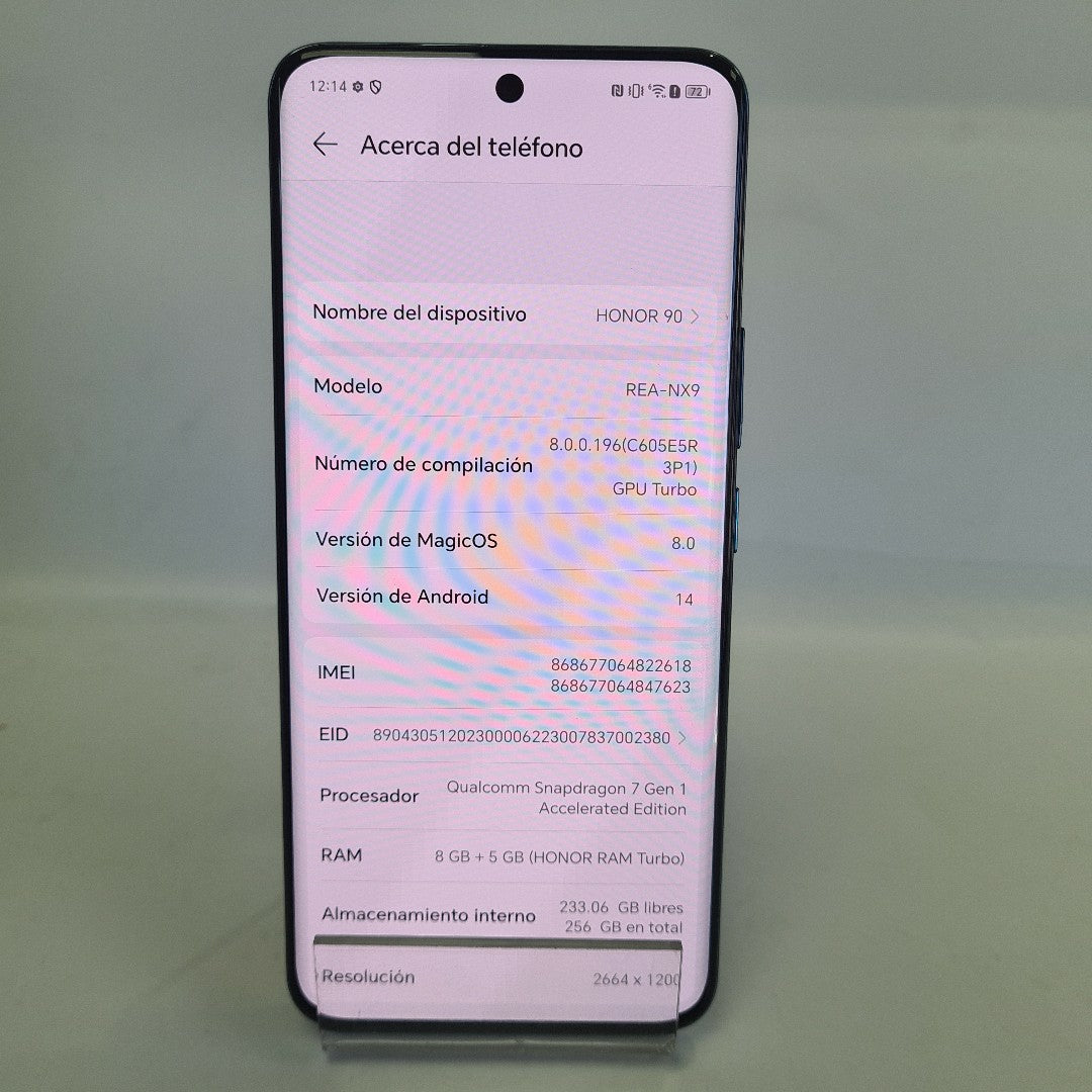 CELULAR HONOR 90 REA-NX9 (2023) 256 GB 8 GB RAM (SEMINUEVO)