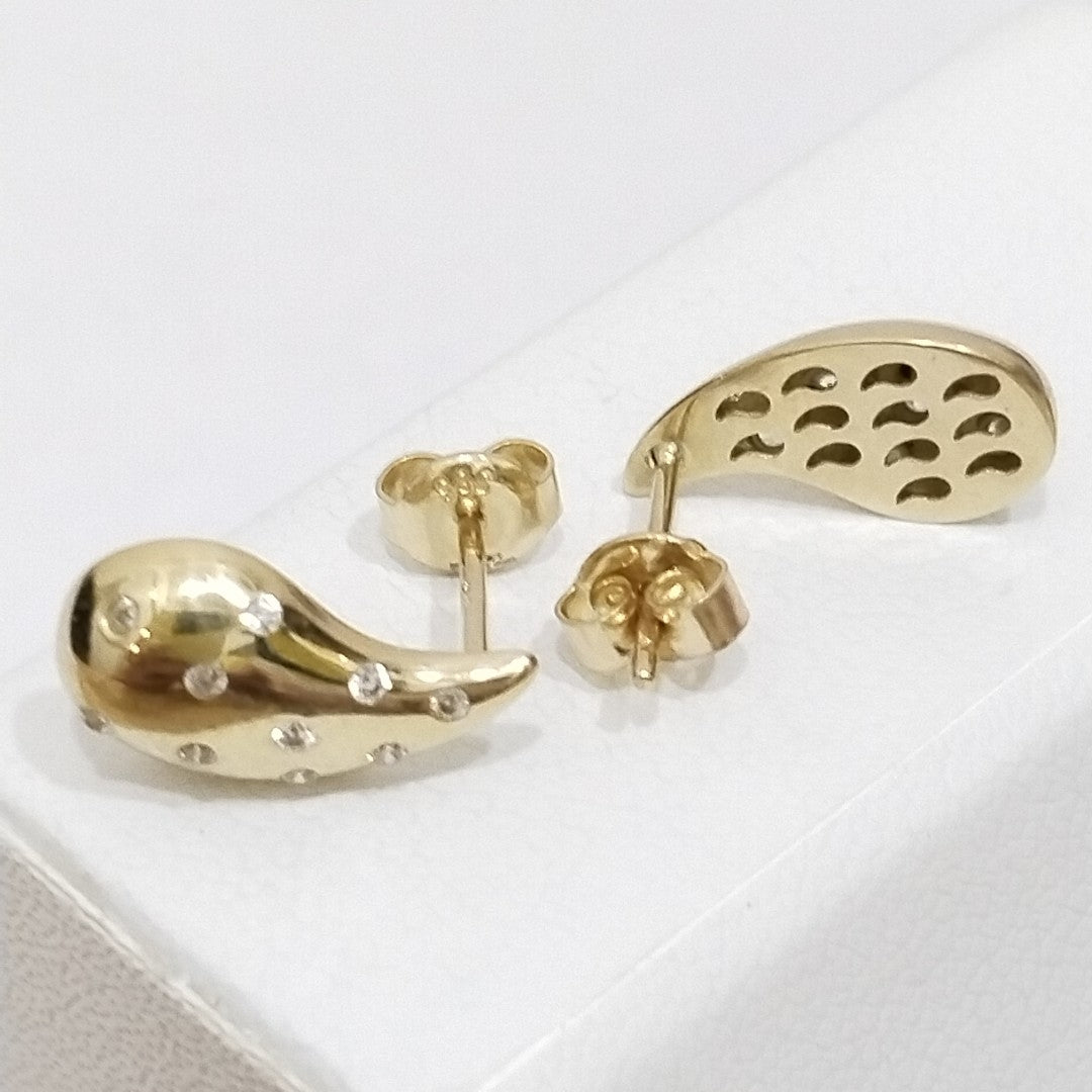 BROQUELES ORO 14K 2.1 (NUEVO)