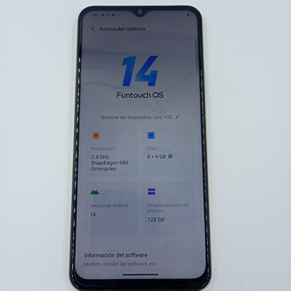 CELULAR VIVO Y35 V2205 128 GB 8 GB RAM (SEMINUEVO)