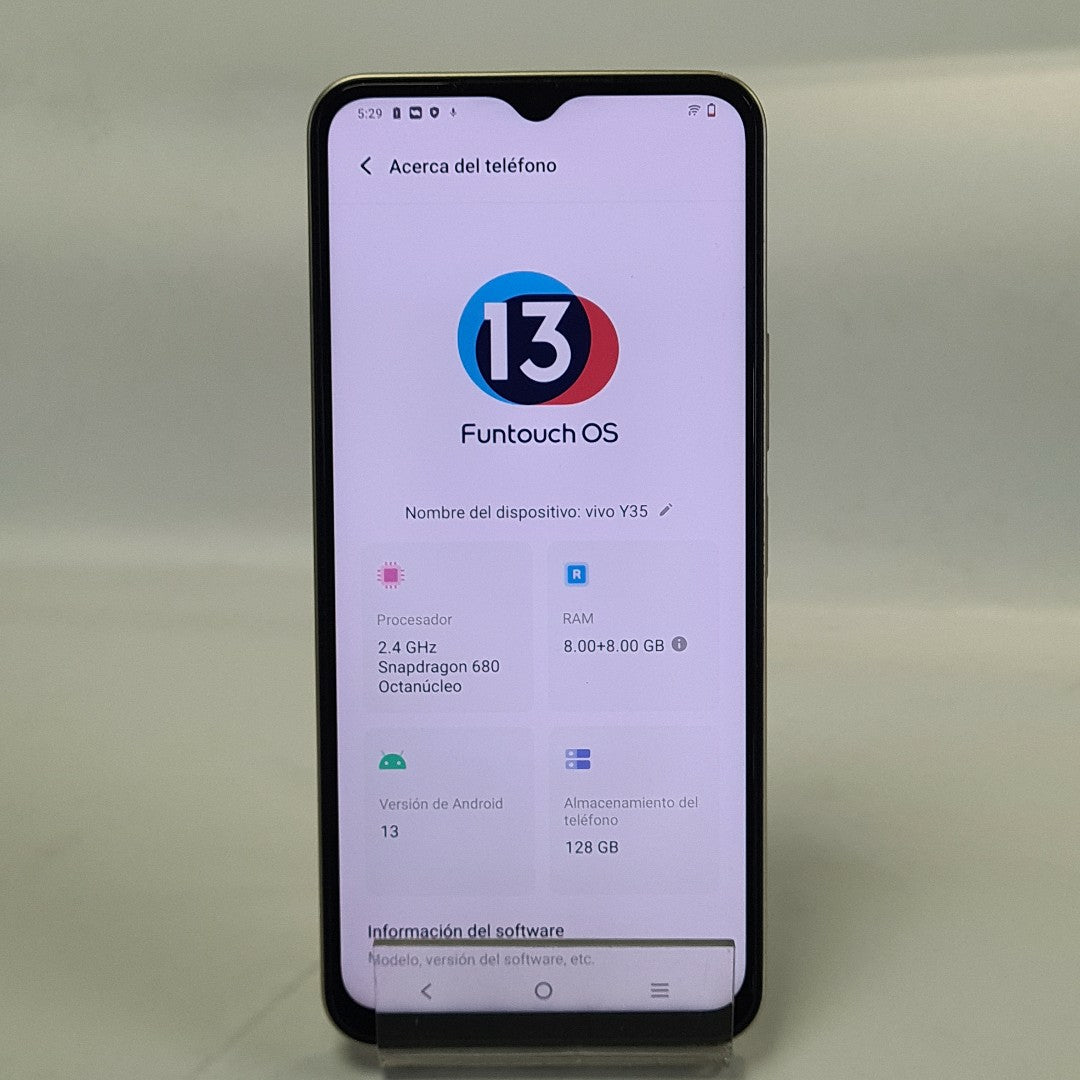 CELULAR VIVO Y35 V2205 128 GB 8 GB RAM (SEMINUEVO)