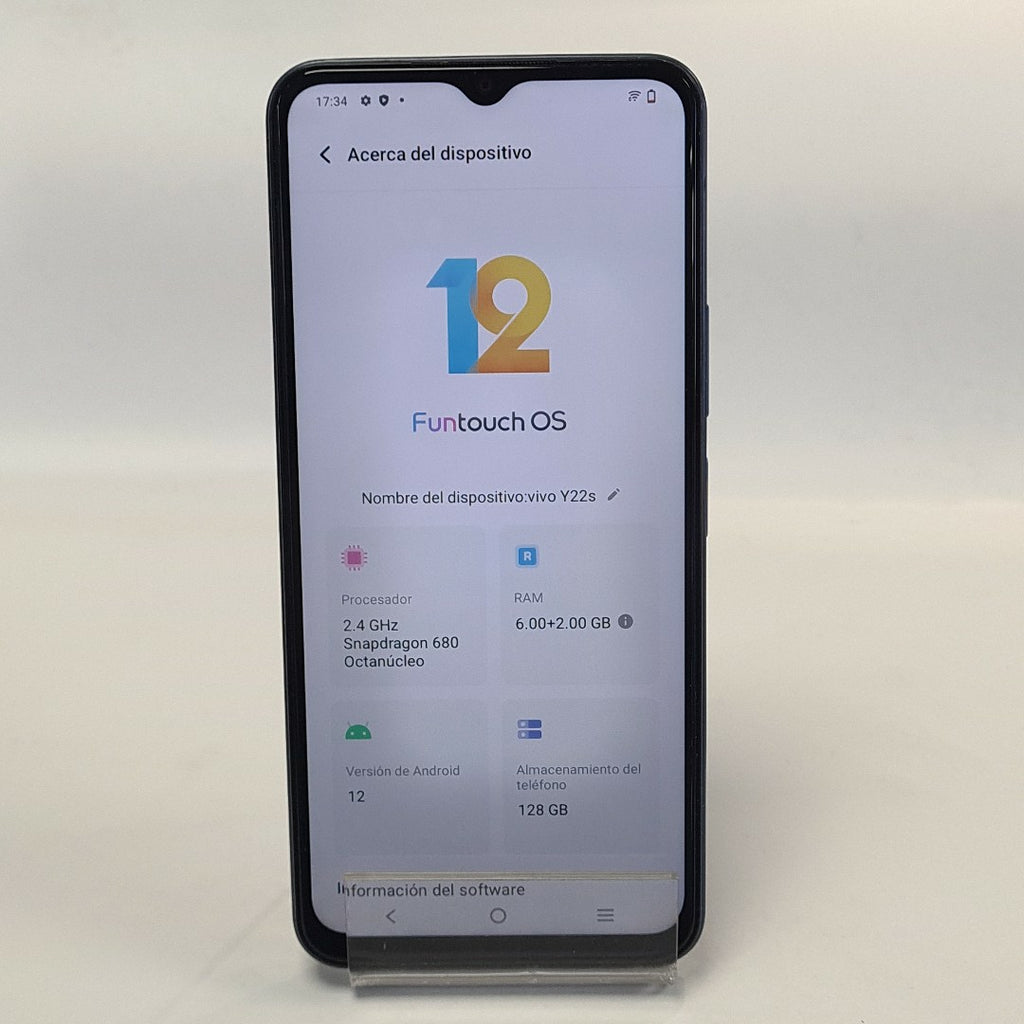 CELULAR VIVO Y22S V2206 128 GB 6 GB RAM (SEMINUEVO)