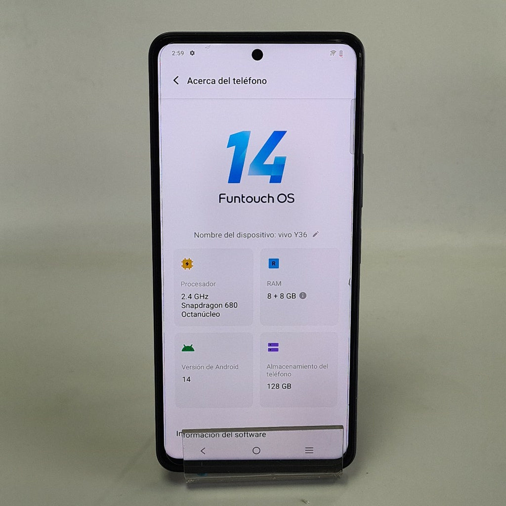 CELULAR VIVO Y36 V2247 128 GB 8 GB RAM (SEMINUEVO)