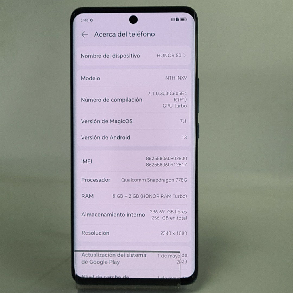 CELULAR HONOR 50 NTH-NX9 256 GB 8 GB RAM (SEMINUEVO)