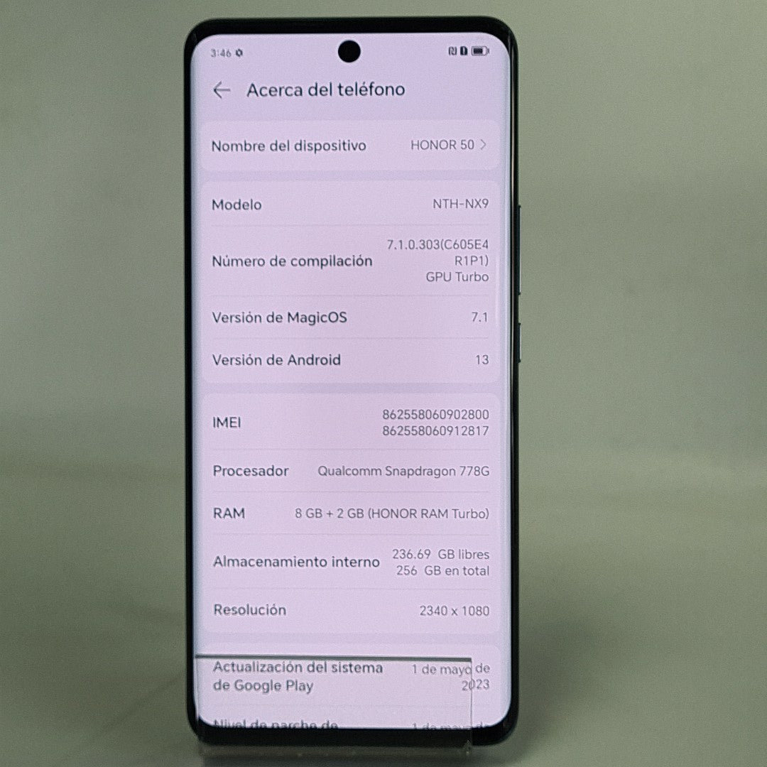 CELULAR HONOR 50 NTH-NX9 256 GB 8 GB RAM (SEMINUEVO)