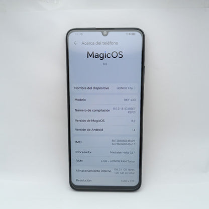 CELULAR HONOR X7A RKY-LX3 128 GB 6 GB RAM (SEMINUEVO)