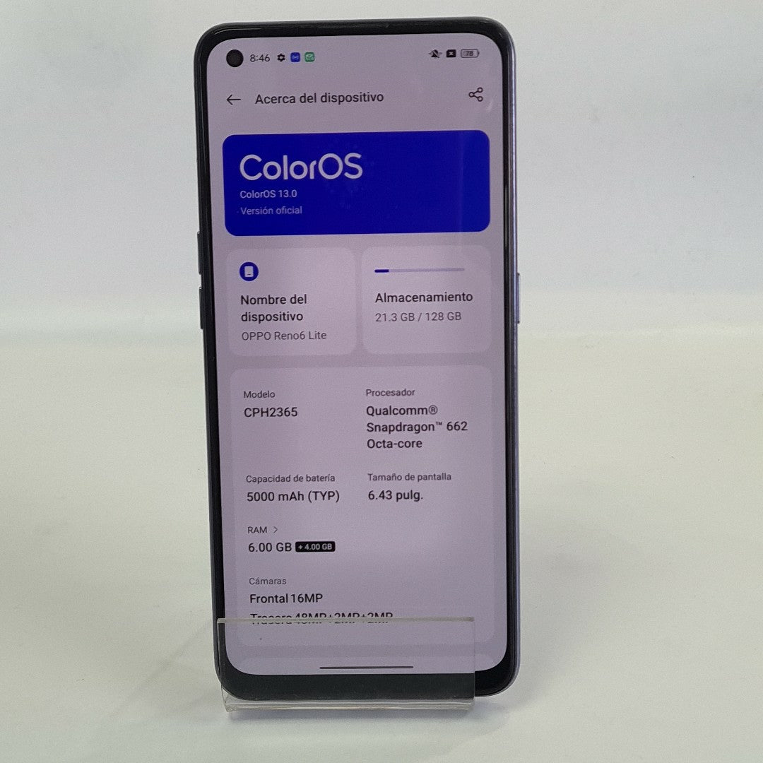 CELULAR OPPO  RENO6 LITE CPH2365 128 GB 6 GB RAM (SEMINUEVO)