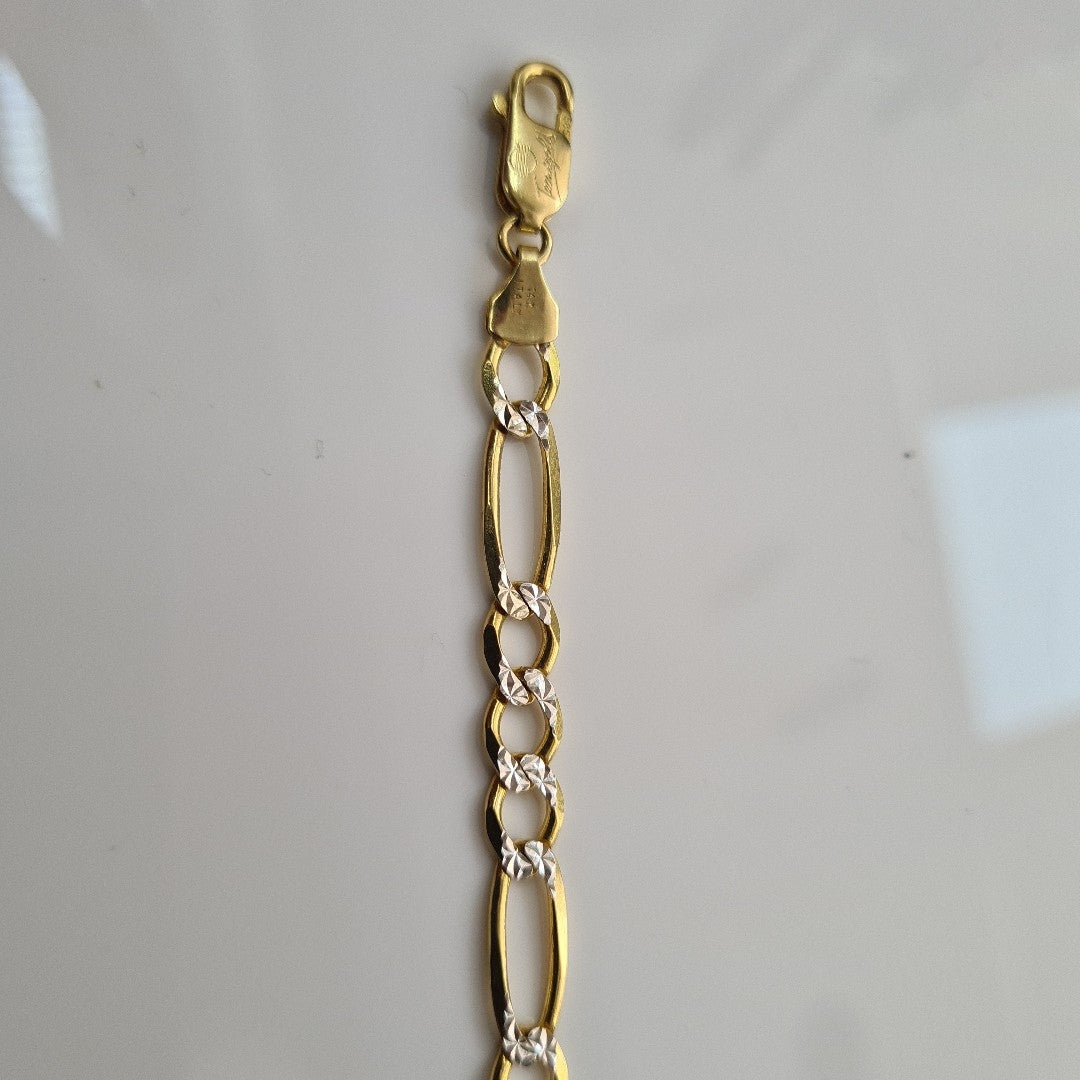 PULSERAS CABALLERO CARTIER 3*1 DIAMANTAD ORO 14K 8.8 (NUEVO)