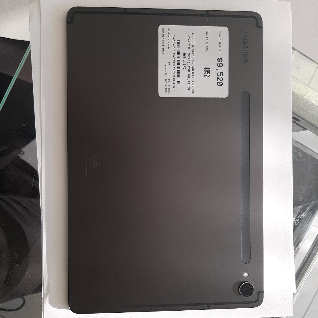 TABLETA SAMSUNG GALAXY TAB S9 SM-X710 (2023) 256 GB 12 GB RAM (SEMINUEVO)