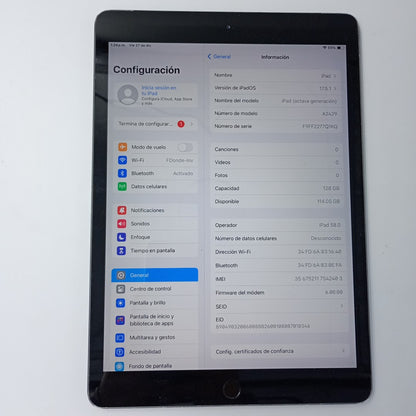 TABLETA APPLE IPAD 8 A2429 128 GB 3 GB RAM (SEMINUEVO)