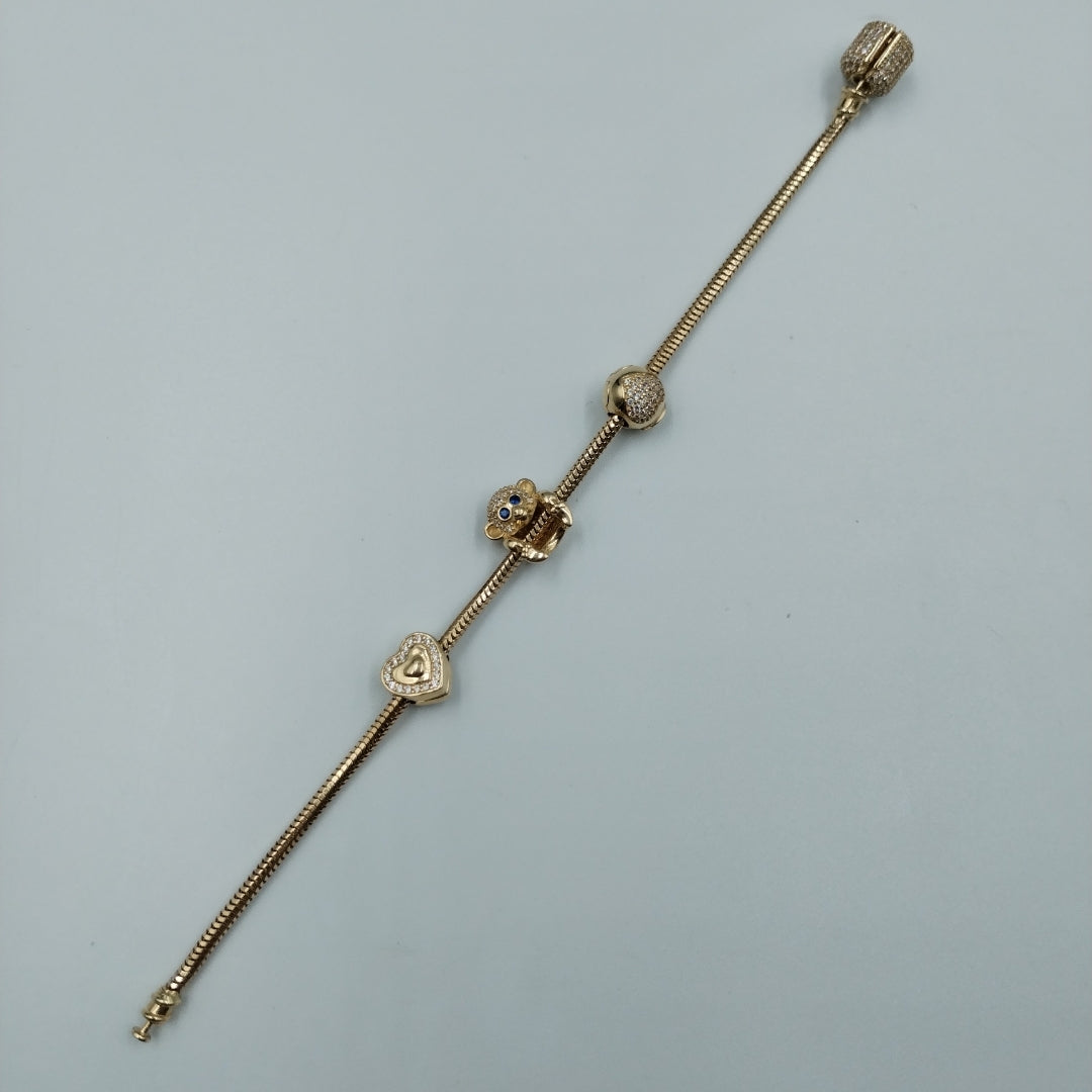 PULSERA CHARM ORO 14K 13.5 (NUEVO)