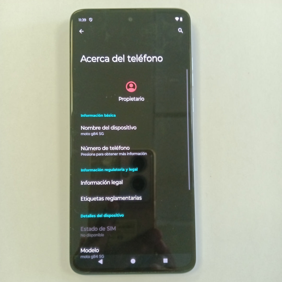 CELULAR MOTOROLA MOTO G84 XT2347-1 (2023) 256 GB 8 GB RAM (SEMINUEVO)