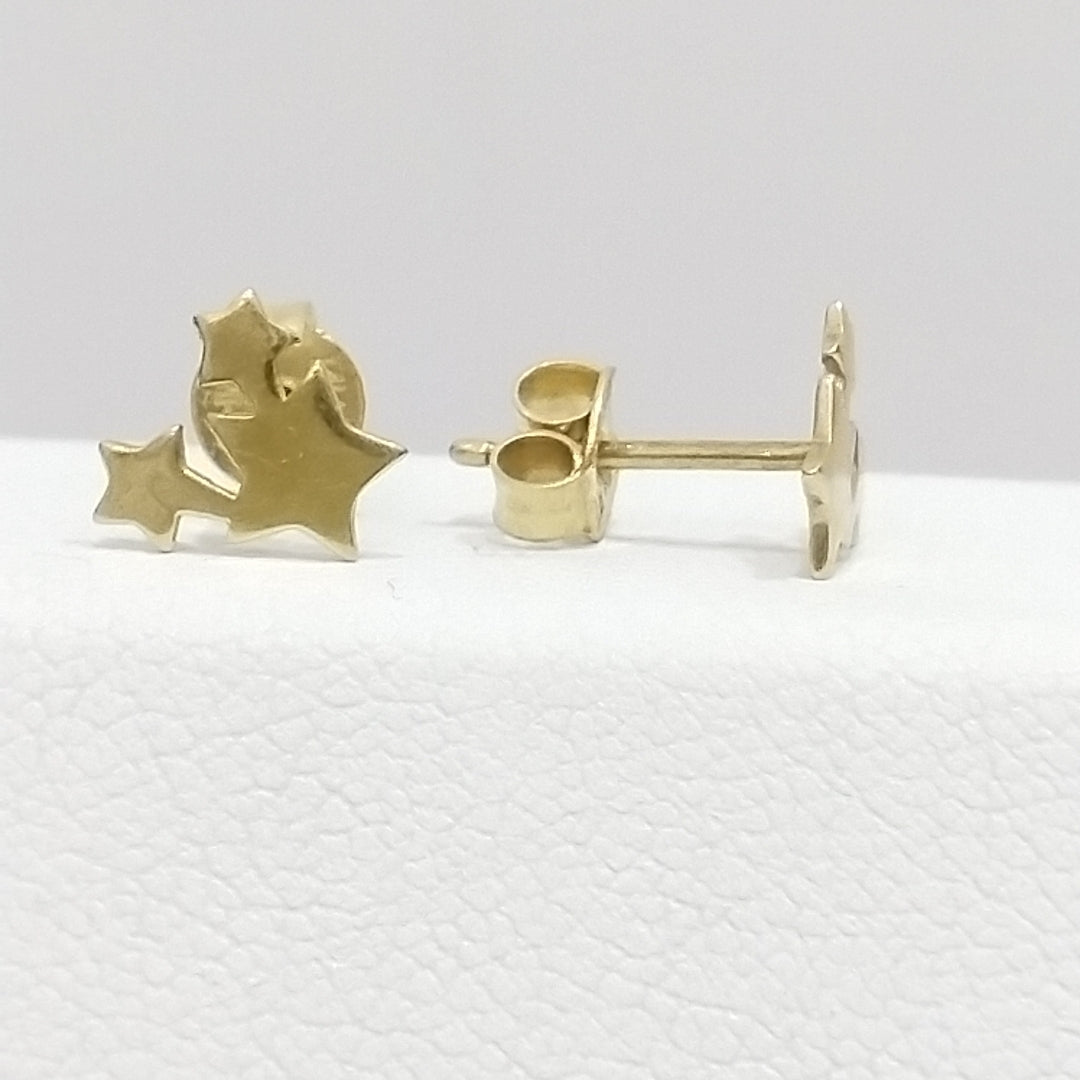 10024BRO00000B1088 FRD6 BROQUEL DE ESTRELLAS ORO 14K 0.9GRS (NUEVO)