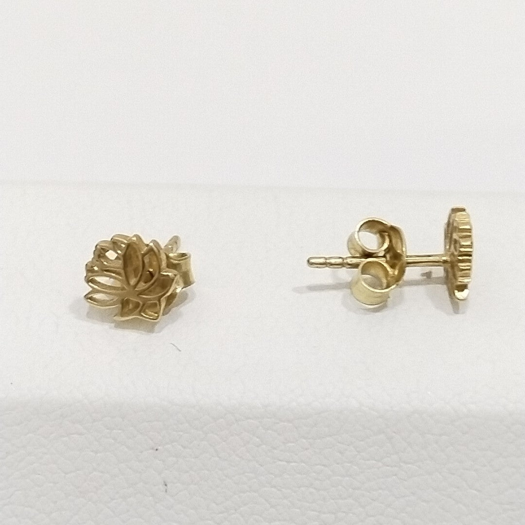 10024BRO00000B1080 FRD6 BROQUEL DE HOJA HUECA ORO 14K 0.9GRS (NUEVO)