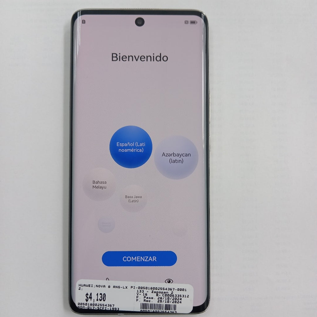 CELULAR HUAWEI NOVA 8 ANG-LX2 128 GB 8 GB RAM (SEMINUEVO)