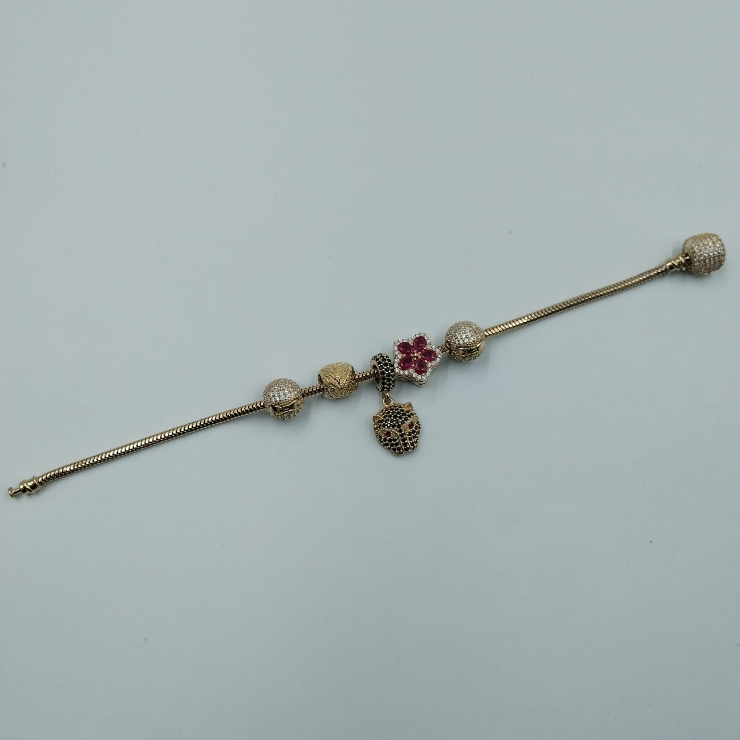 PULSERA CHARM ORO 14K 19.3 (NUEVO)