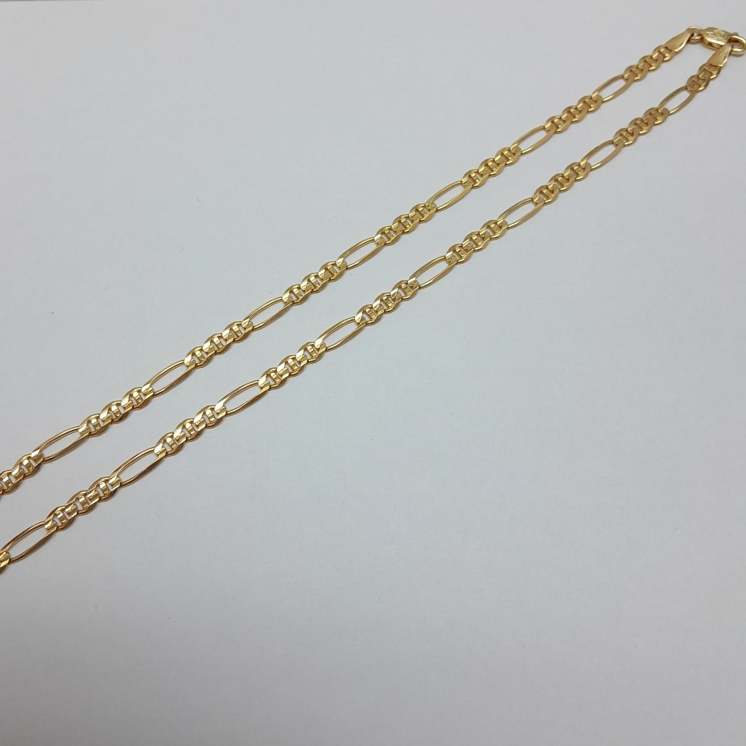 CADENAS CARTIER 3*1 AMARILLA ORO 14K 14.9 (NUEVO)
