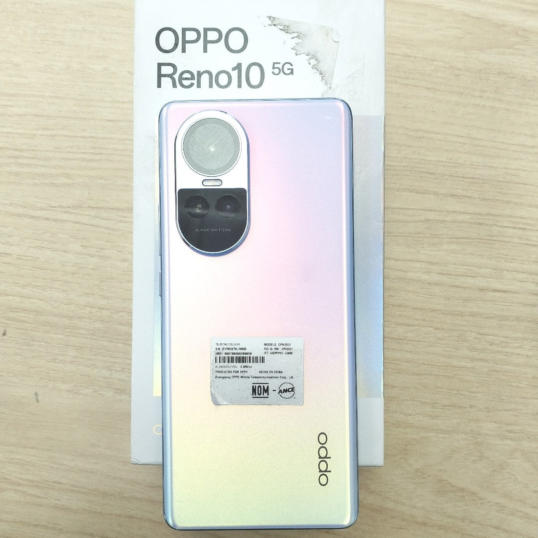 CELULAR OPPO  RENO10 5G CPH2531 (2023) 256 GB 8 GB RAM (SEMINUEVO)