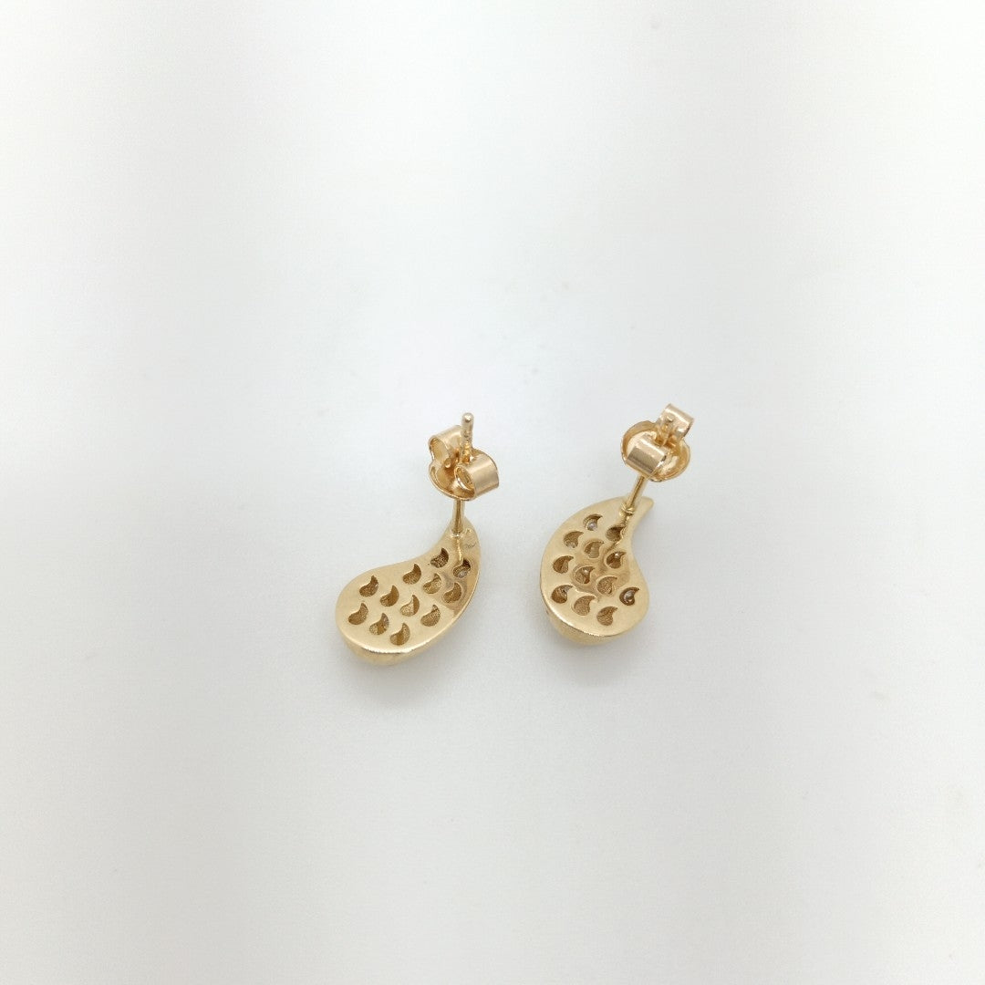 BROQUELES ORO 14K 2 (NUEVO)