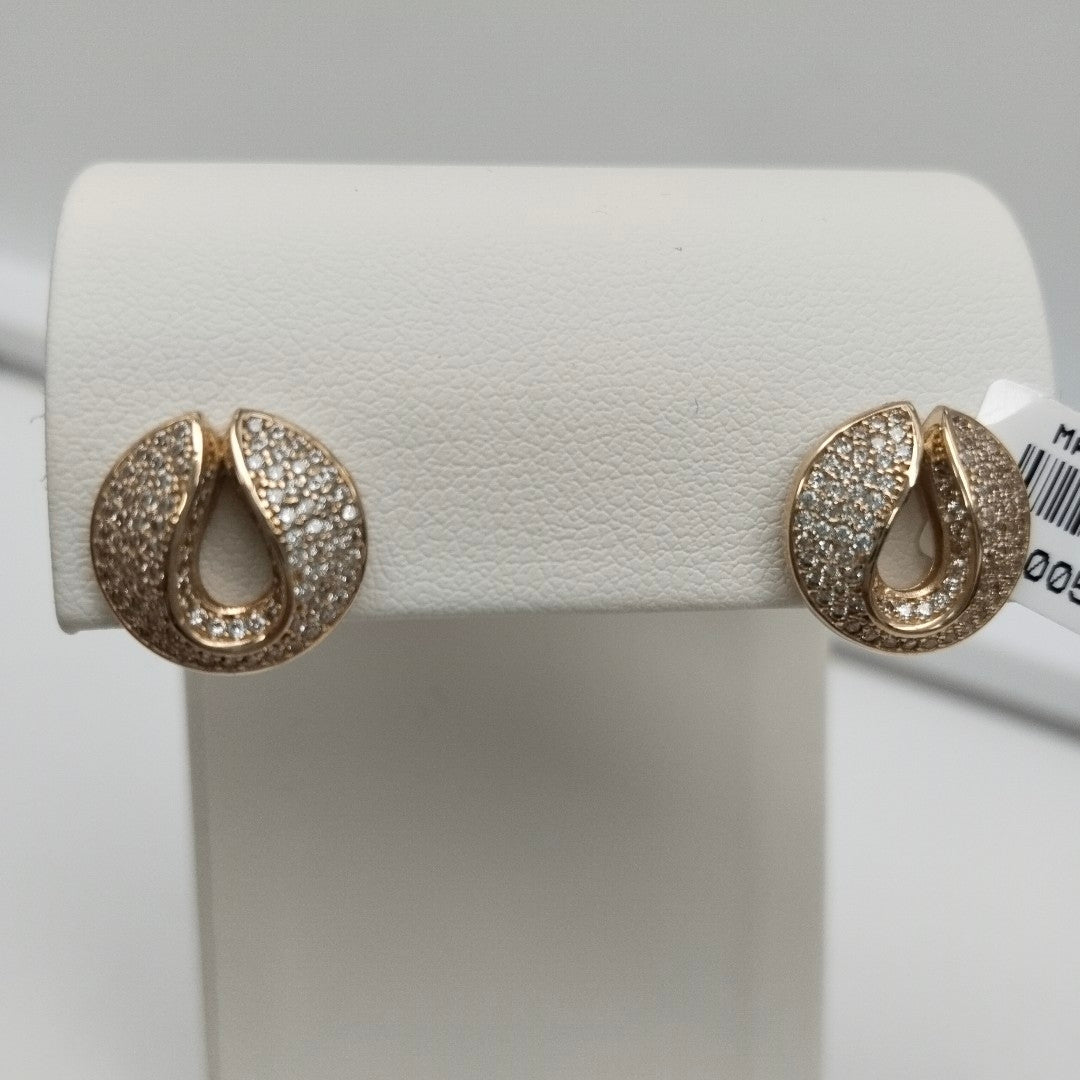 BROQUELES ORO 14K 3.7 (NUEVO)