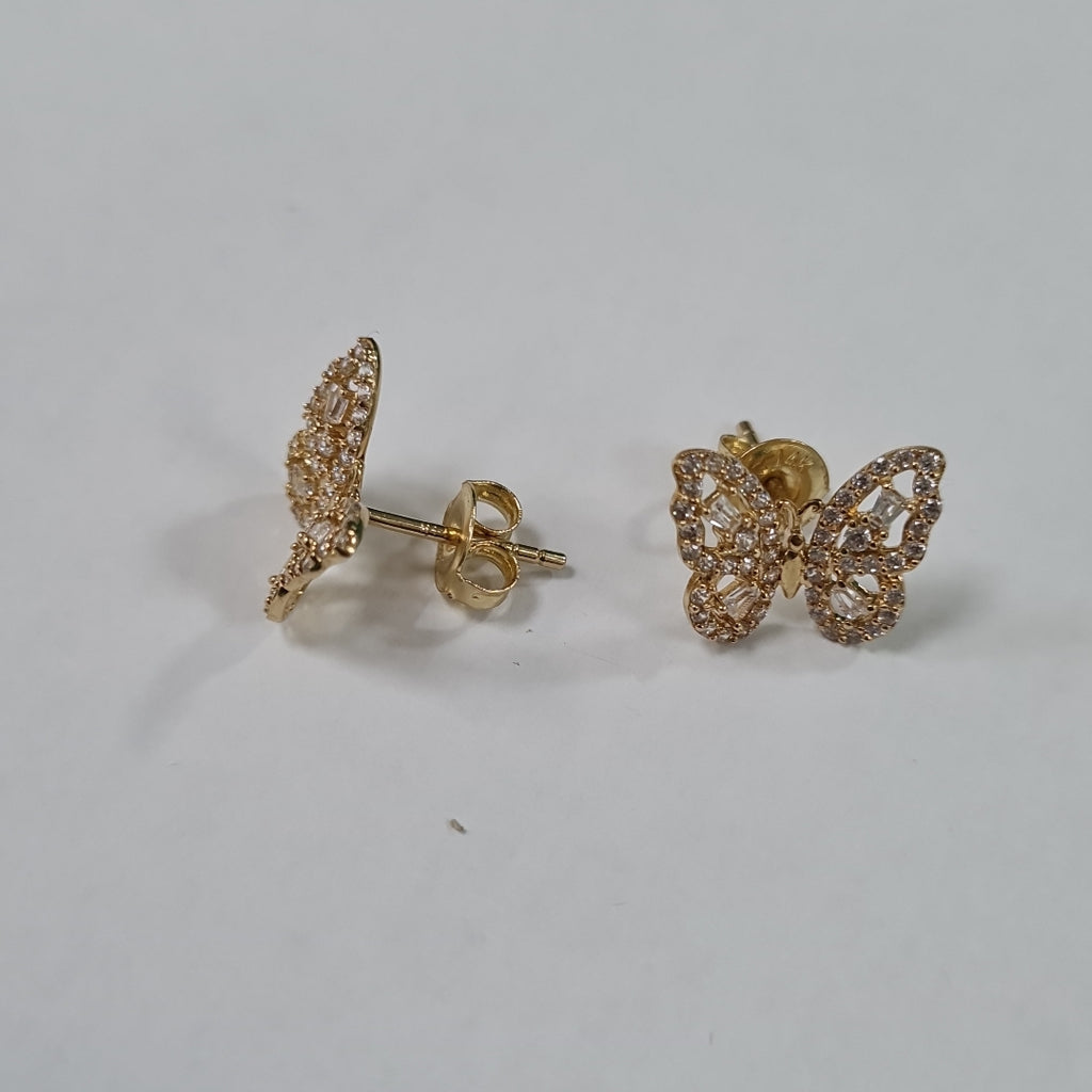 BROQUELES ORO 14K 2 (NUEVO)