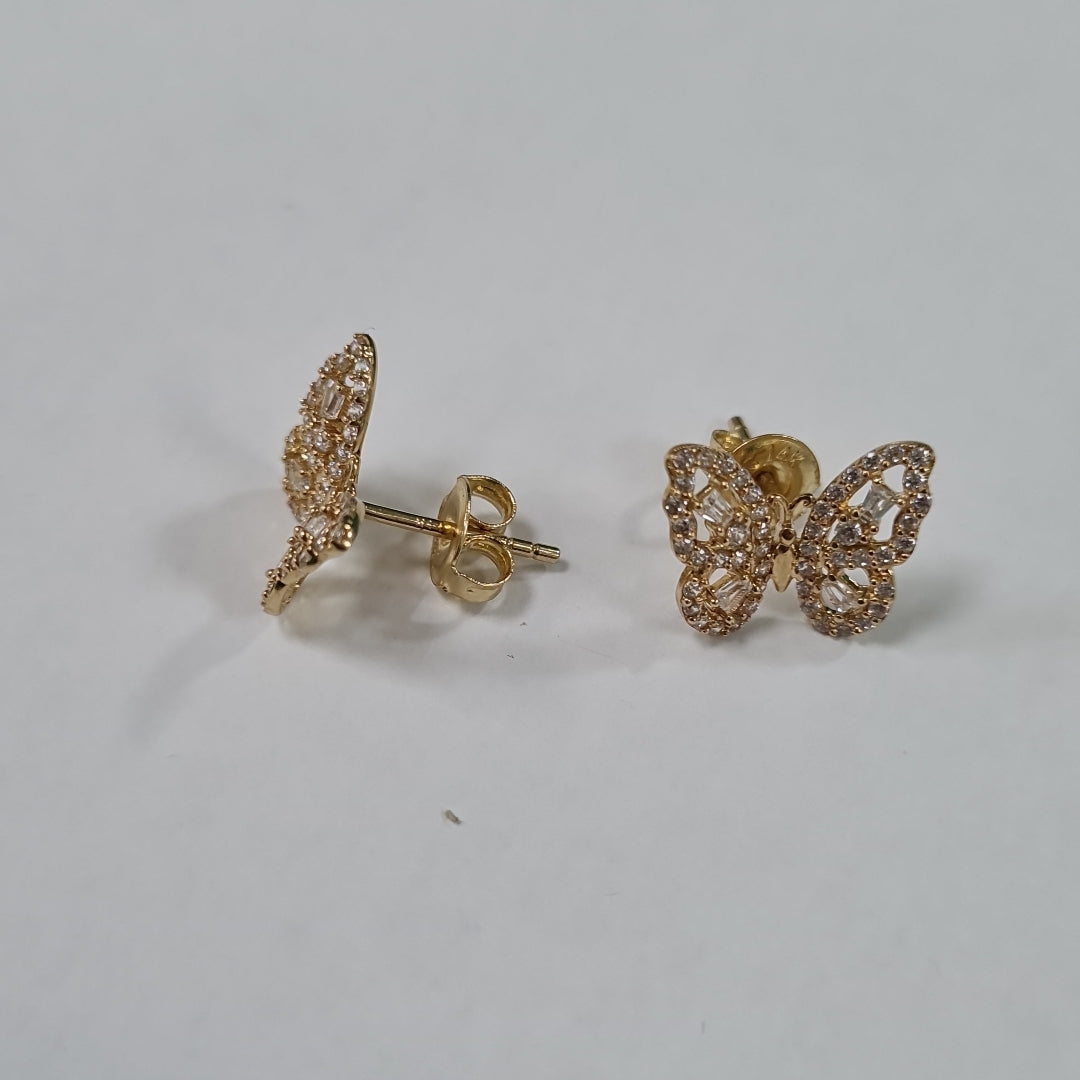 BROQUELES ORO 14K 2 (NUEVO)