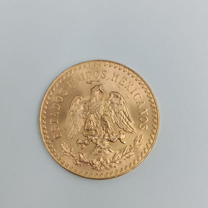 Moneda Centenario Cincuenta Pesos Oro Mexicano 21.6K