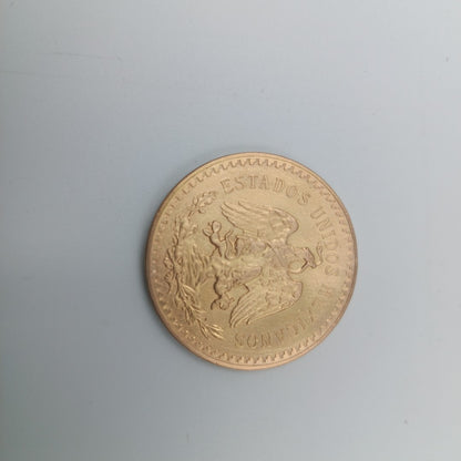 Moneda Centenario Cincuenta Pesos Oro Mexicano 21.6K
