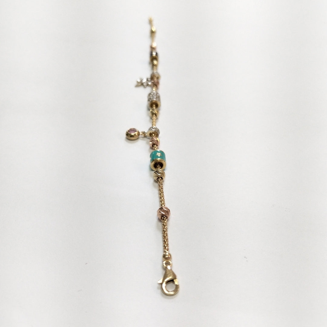 PULSERAS DAMA ORO 14K 5.6 (NUEVO)