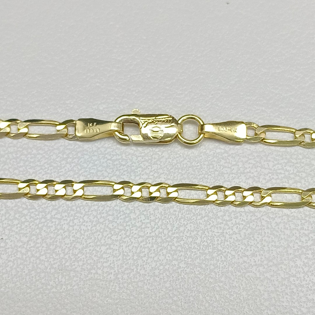 CADENAS CARTIER 3*1 AMARILLA ORO 14K 5.4 (NUEVO)