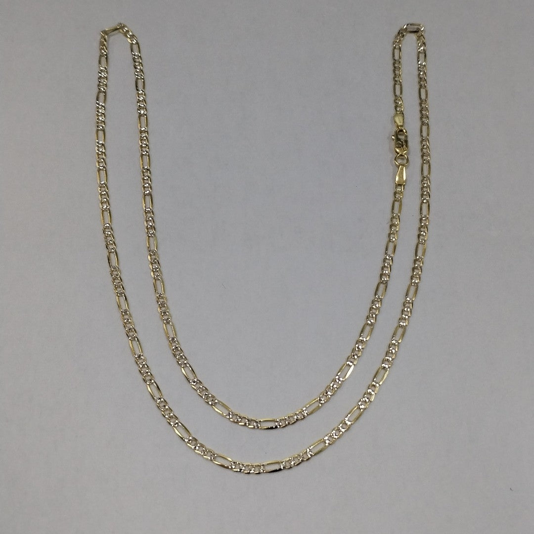 CADENAS CARTIER 3*1 DIAMANTADA ORO 14K 4.4 (NUEVO)