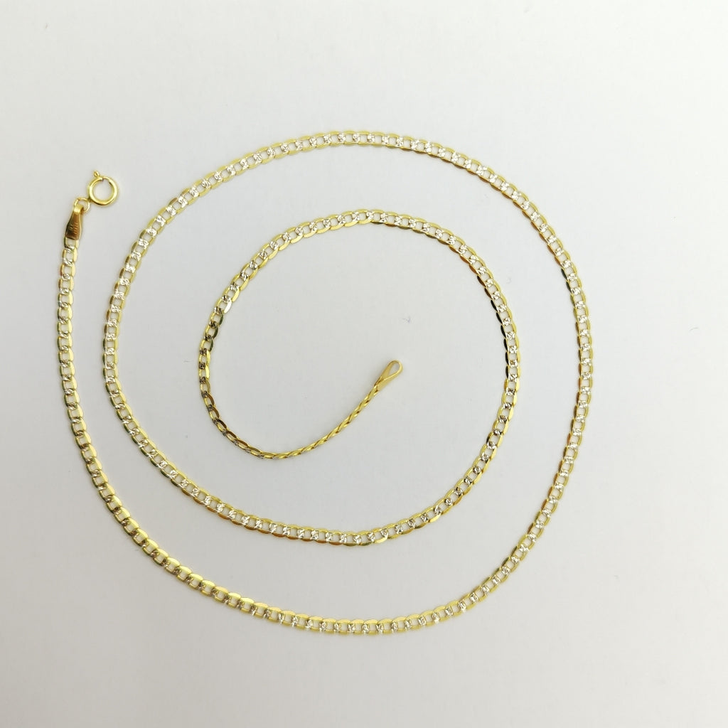 CADENAS BARBADA DIAMANTADA ORO 14K 4.3 (NUEVO)