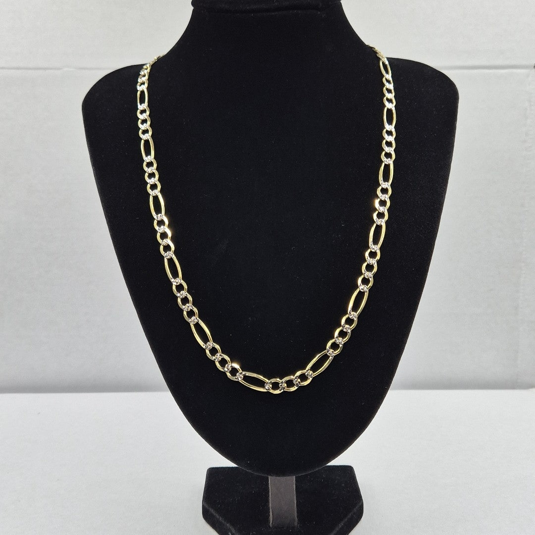 CADENAS CARTIER 3*1 DIAMANTADA ORO 14K 33.8 (NUEVO)
