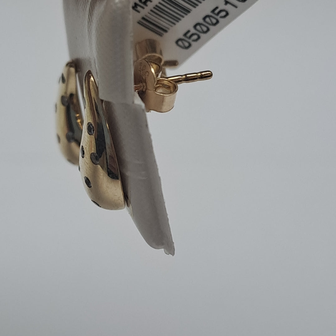 BROQUELES ORO 14K 2 (NUEVO)