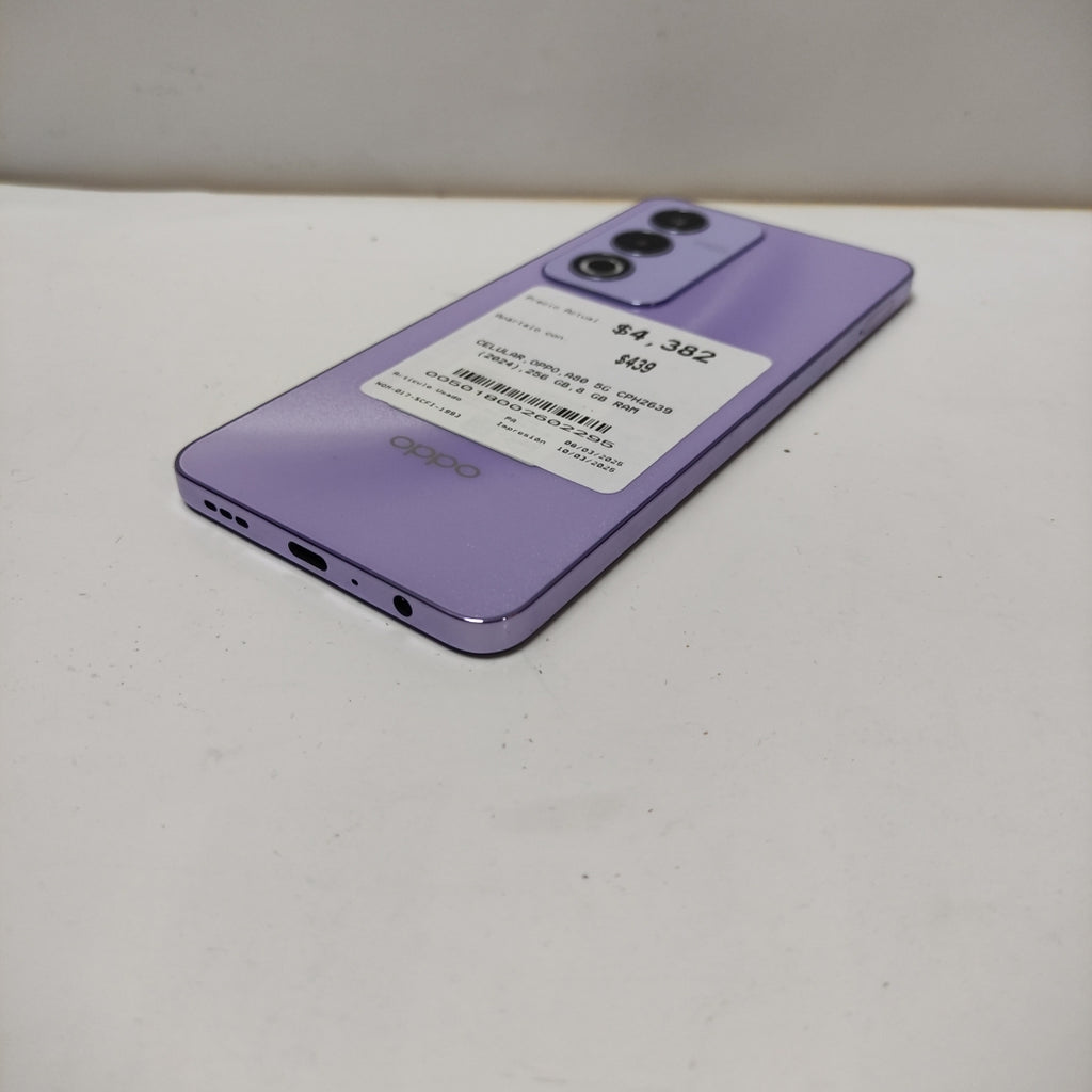 CELULAR OPPO  A80 5G CPH2639 (2024) 256 GB 8 GB RAM (SEMINUEVO)