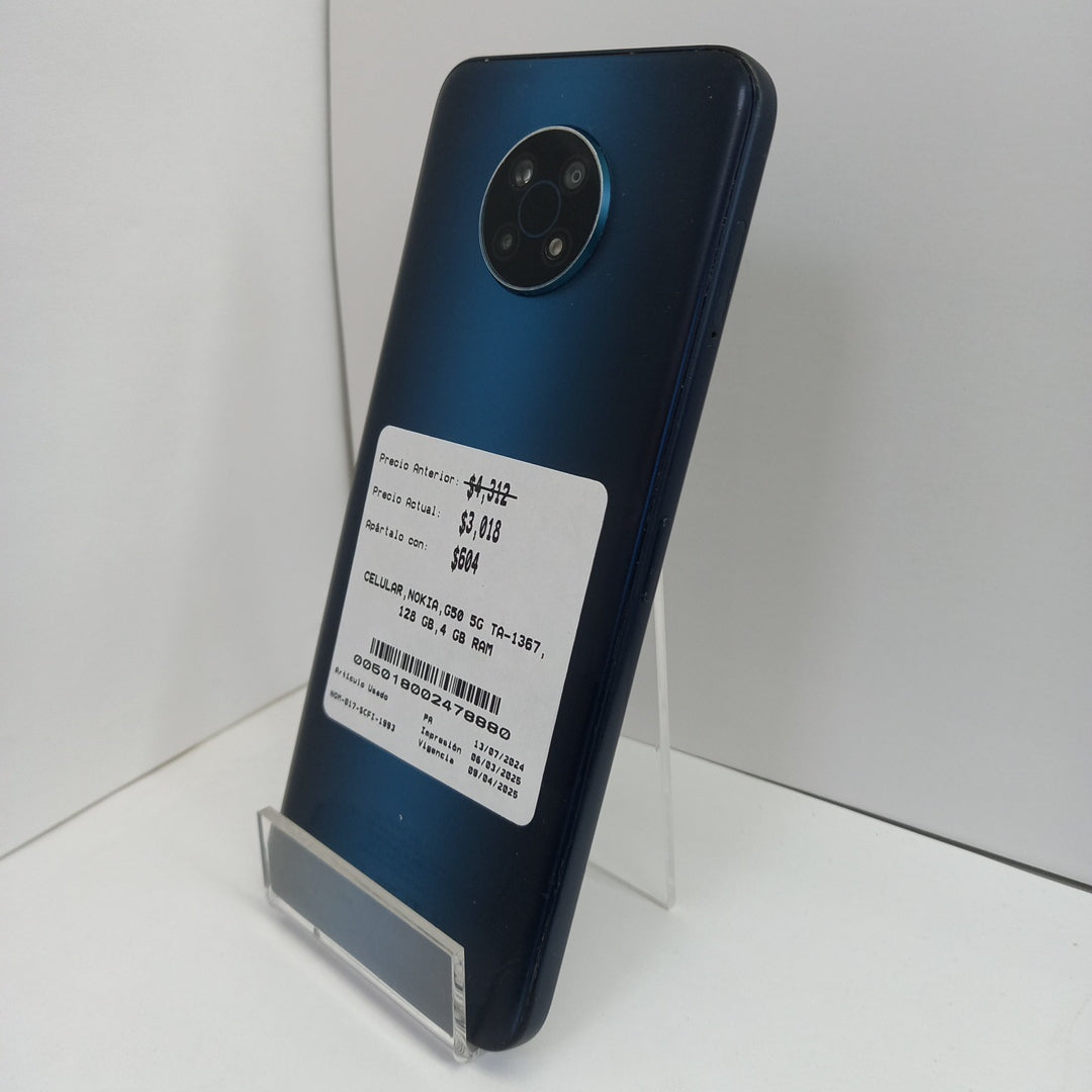 CELULAR NOKIA G50 5G TA-1367 128 GB 4 GB RAM (SEMINUEVO)