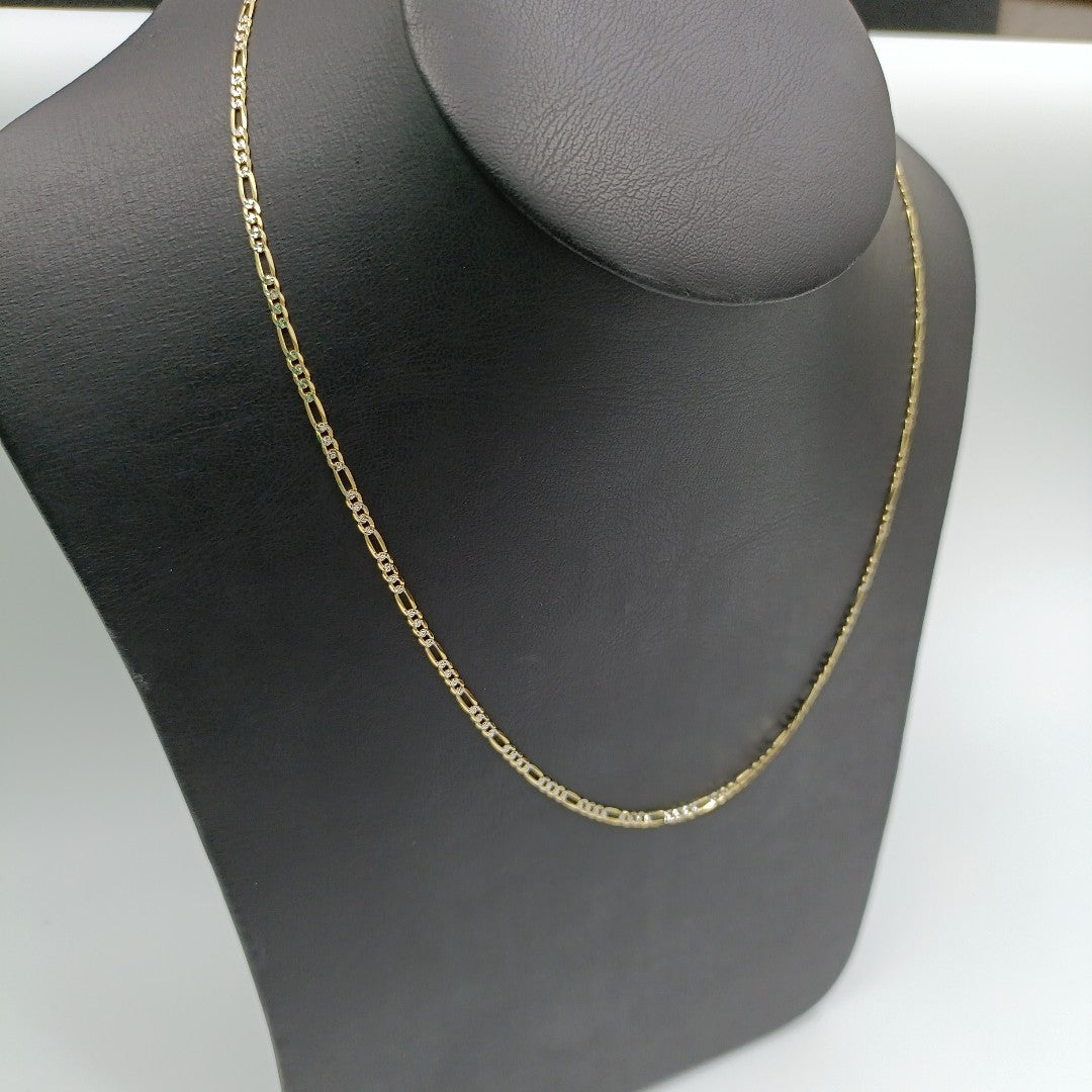 CADENAS CARTIER 3*1 DIAMANTADA ORO 14K 4.8 (NUEVO)