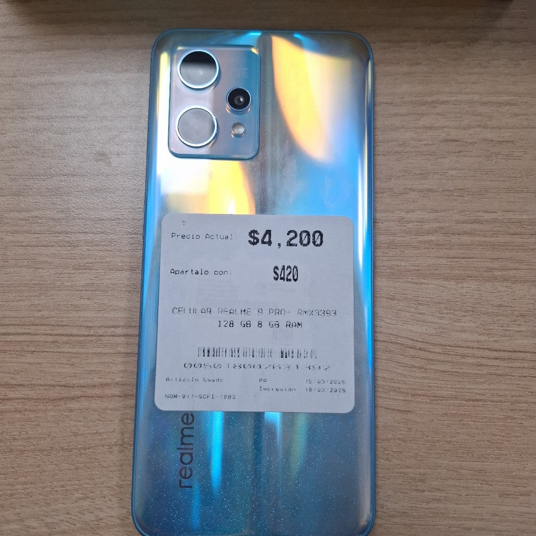 CELULAR REALME 9 PRO+ RMX3393 128 GB 8 GB RAM (SEMINUEVO)