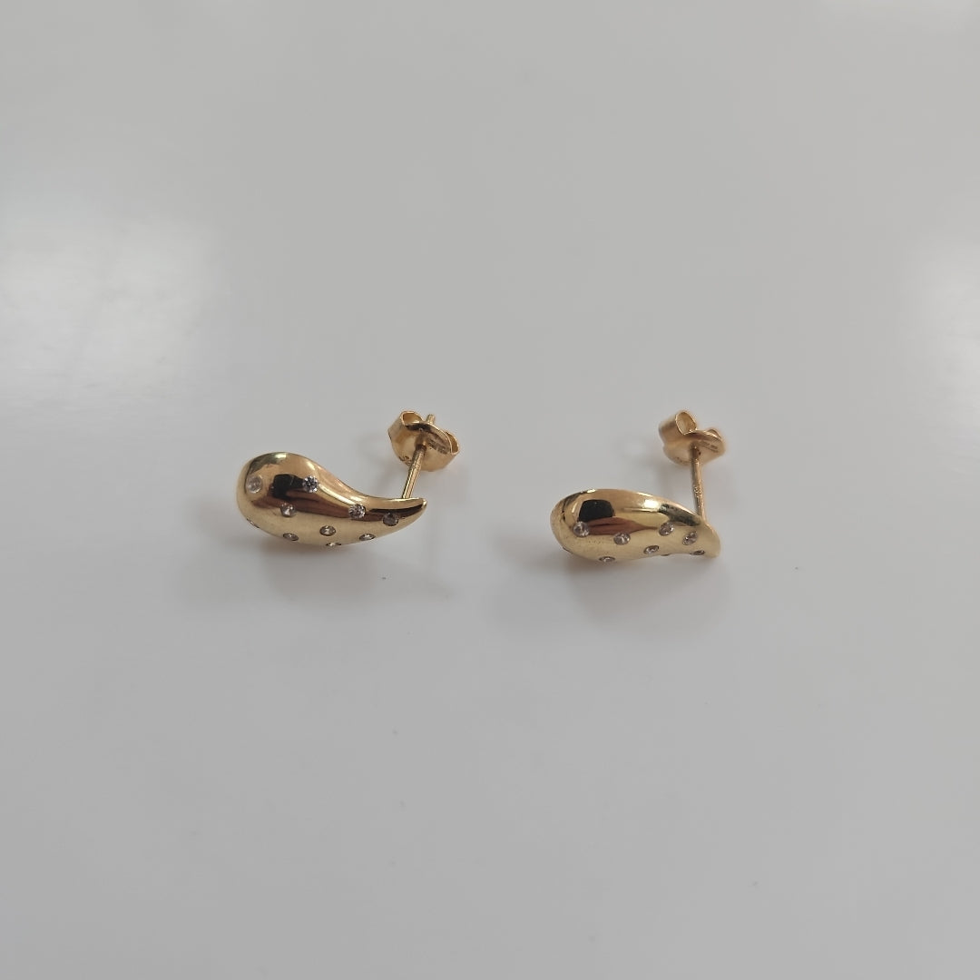BROQUELES ORO 14K 2 (NUEVO)
