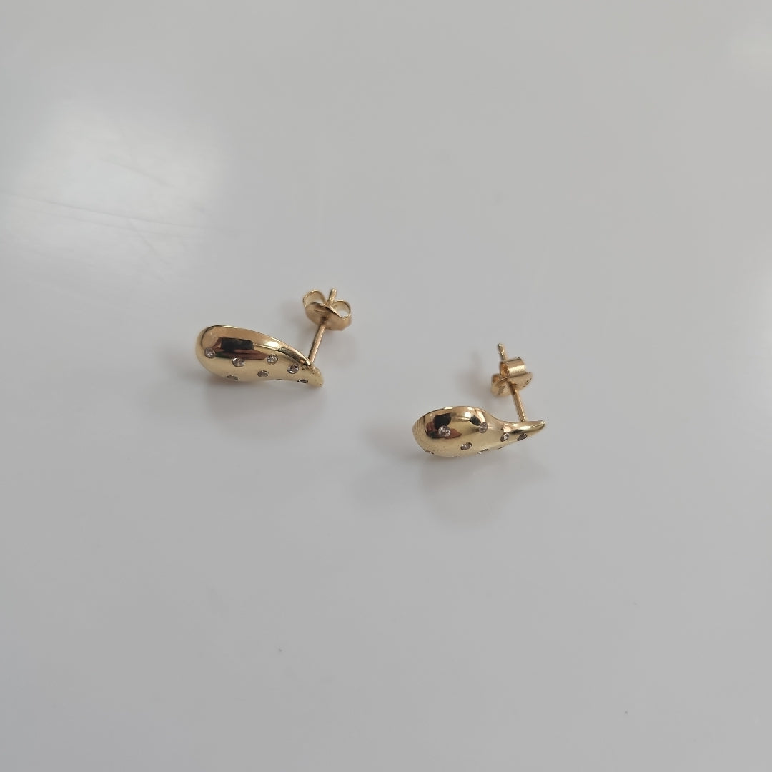 BROQUELES ORO 14K 2.1 (NUEVO)