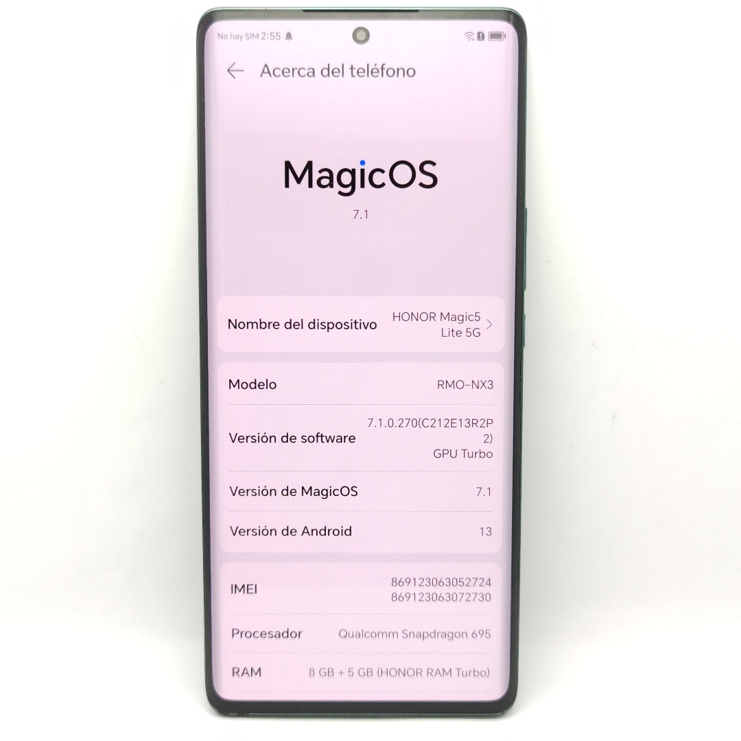 CELULAR HONOR MAGIC 5 LITE RMO-NX3 256 GB 8 GB RAM (SEMINUEVO)