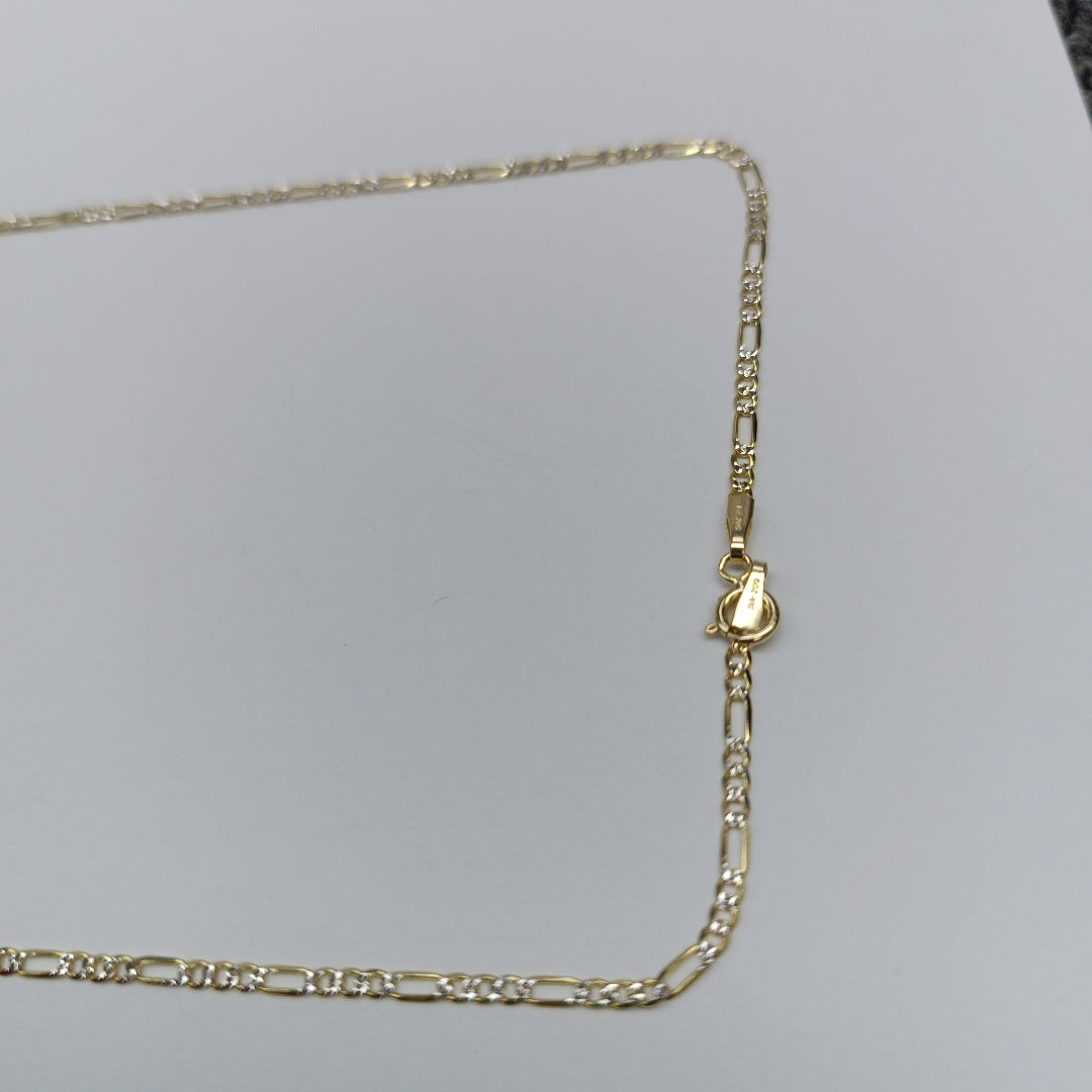 CADENAS CARTIER 3*1 DIAMANTADA ORO 14K 3.6 (NUEVO)