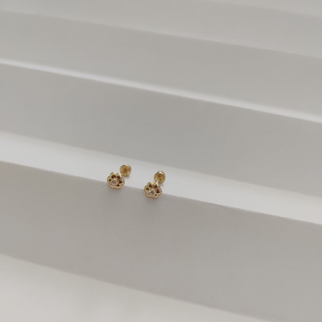 BROQUELES ORO 14K 1 (NUEVO)