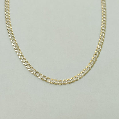 CADENAS BARBADA DIAMANTADA ORO 10K 5.9 (NUEVO)