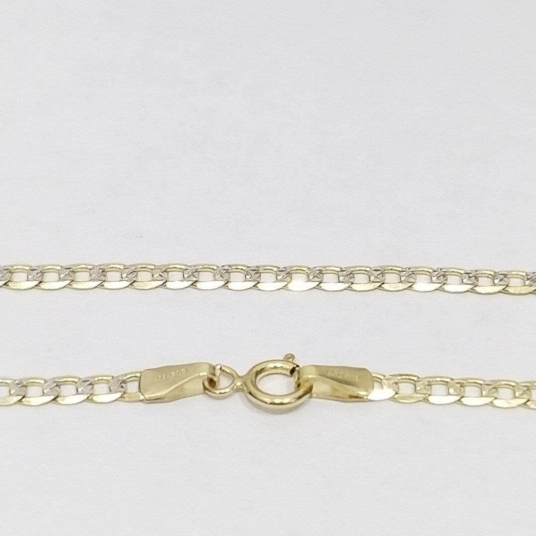 CADENAS BARBADA DIAMANTADA ORO 14K 5.2 (NUEVO)
