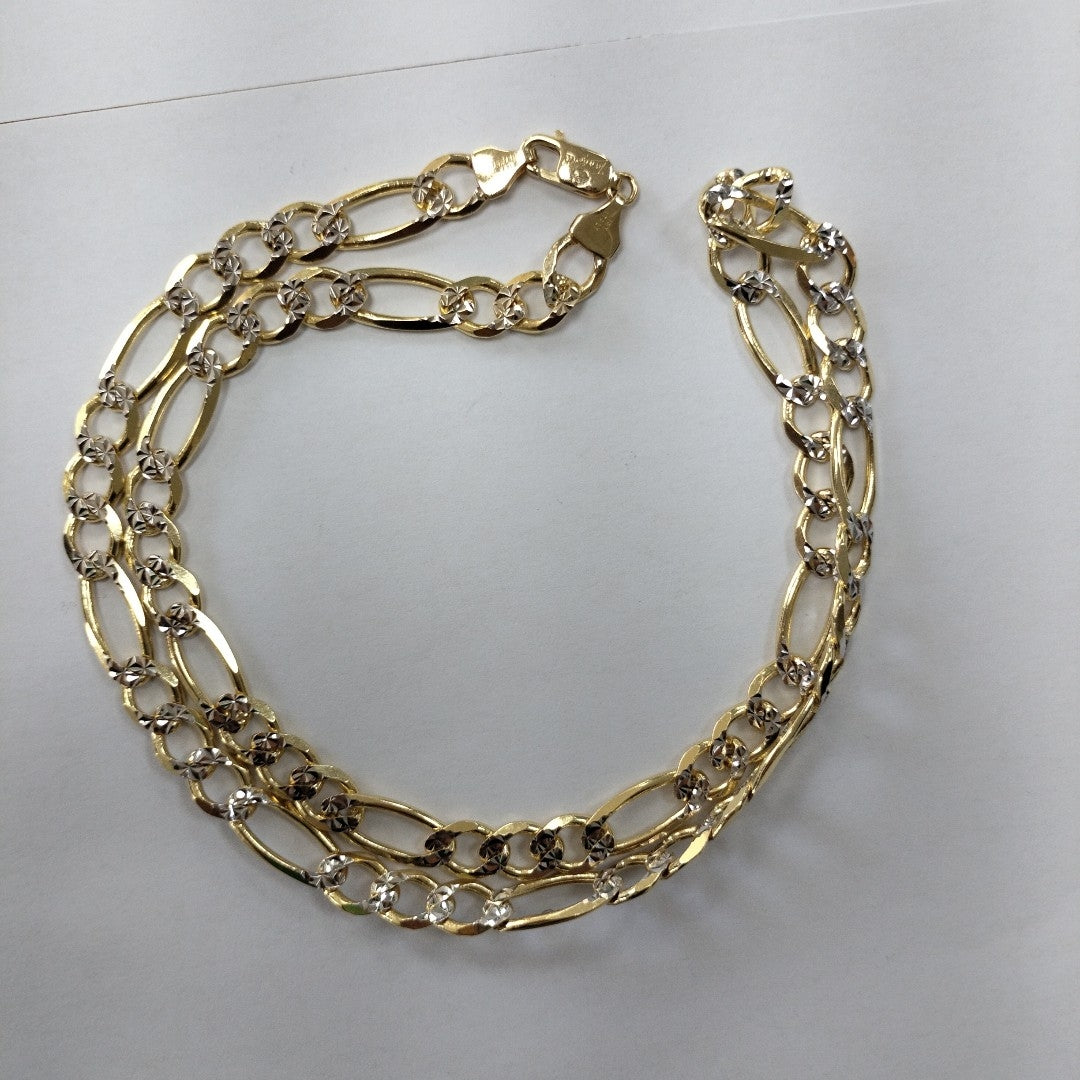 CADENAS CARTIER 3 1 DIAMANTADA ORO 14K 43.6 (NUEVO)