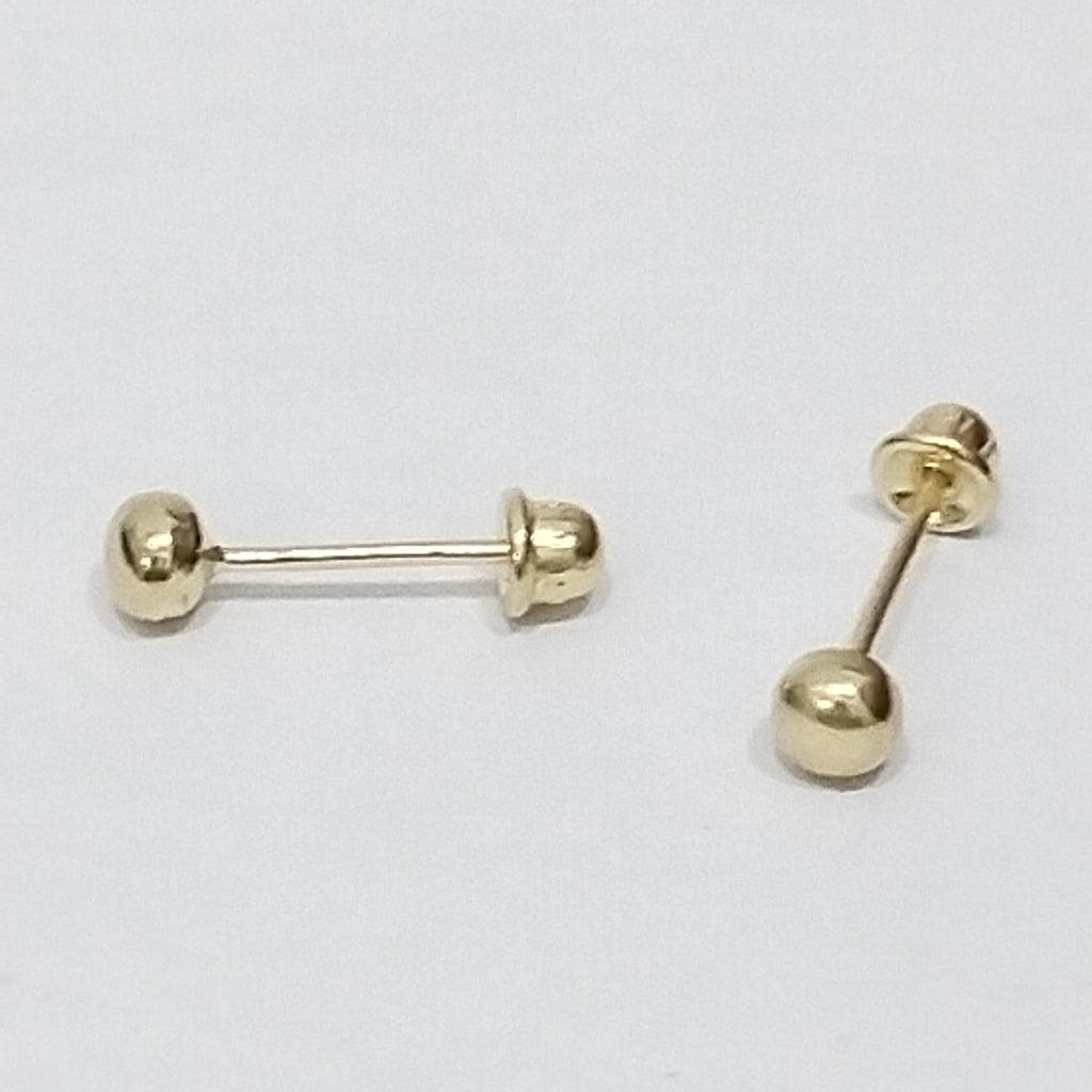 BROQUELES ORO 14K 1 (NUEVO)