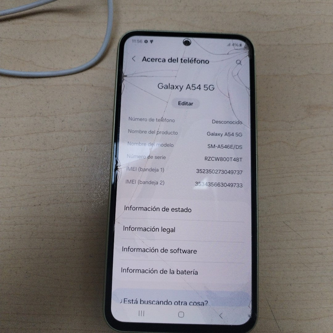 CELULAR SAMSUNG GALAXY A54 5G SM-A546E 128 GB 6 GB RAM (SEMINUEVO)