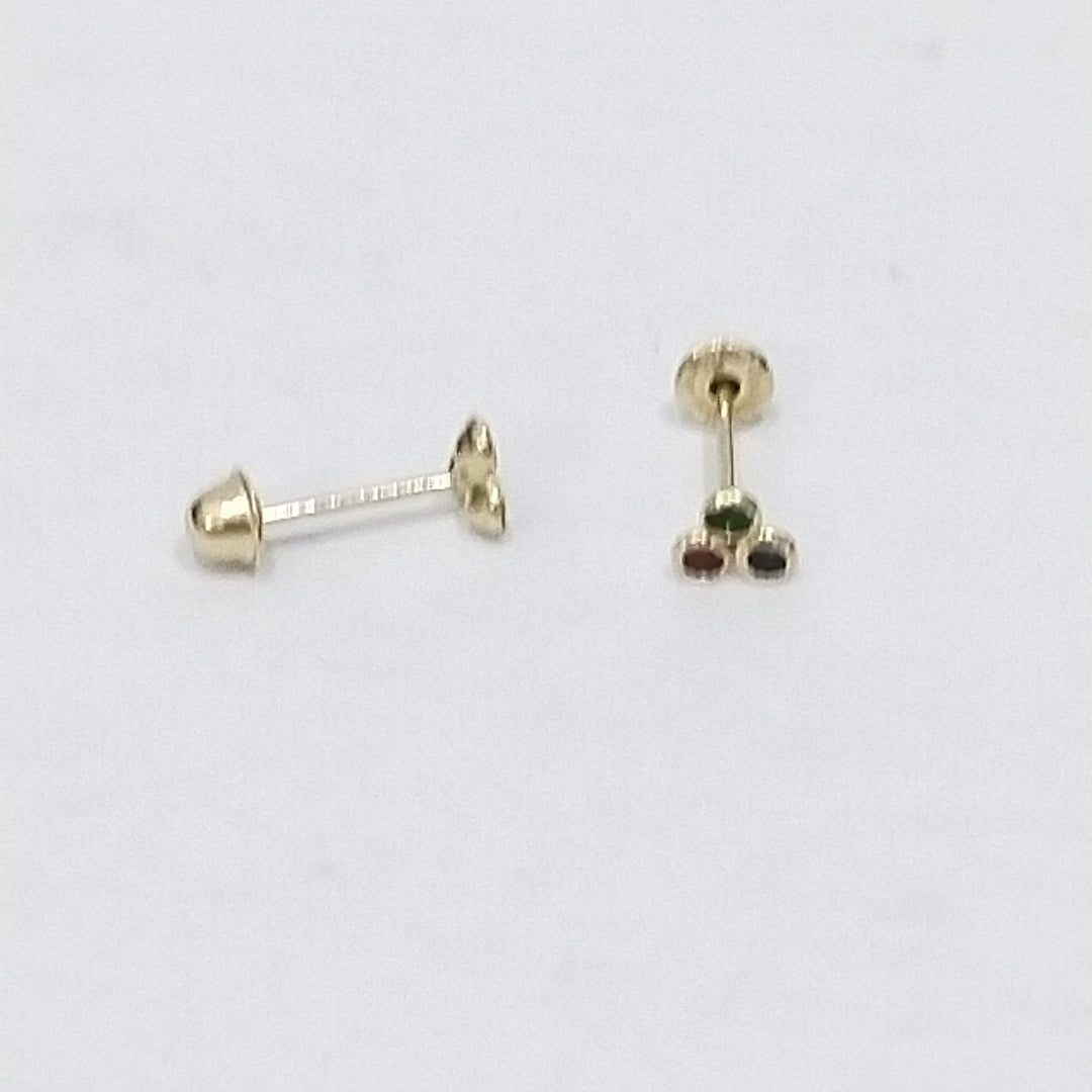 BROQUELES ORO 14K 1 (NUEVO)